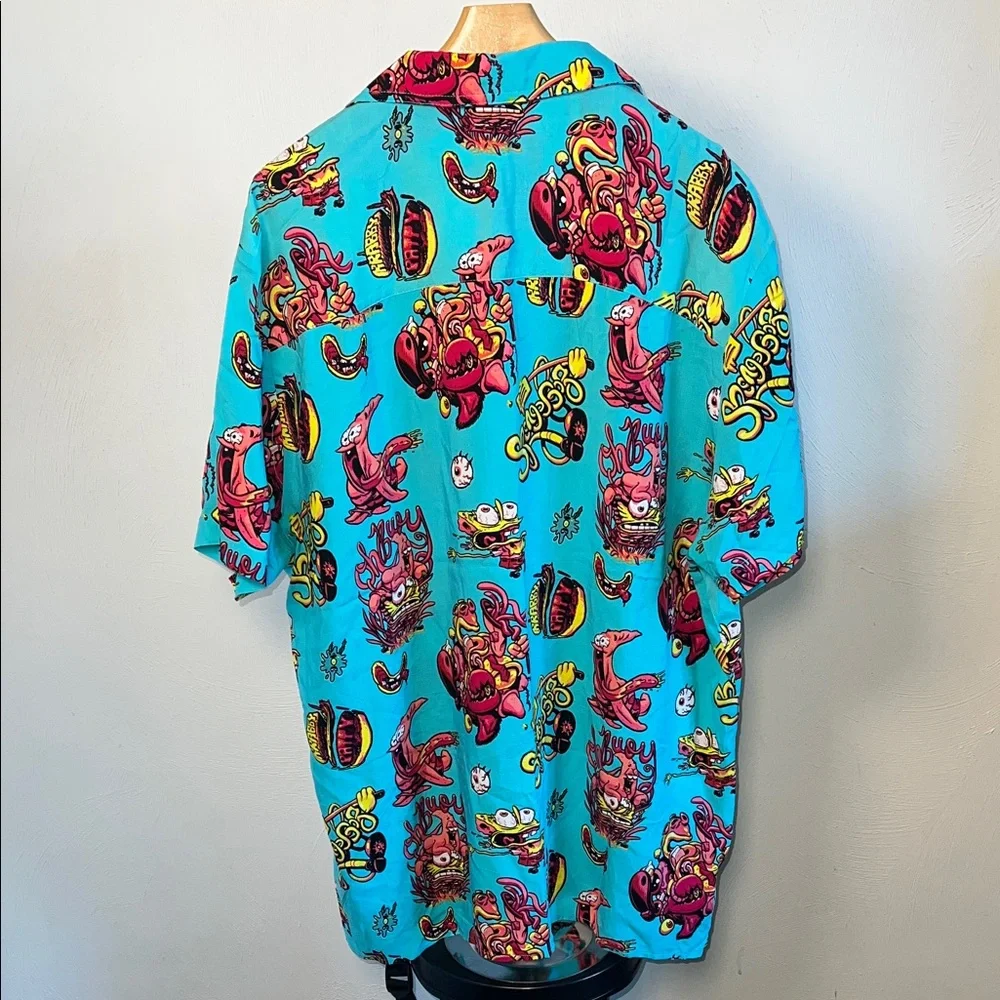 Nickelodeon Blue and Red Graphic Men's Shirt - Picture 8 of 9